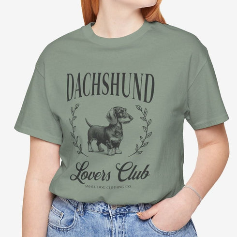 Wirehaired Dachshund Tee for Women - Dachshund Lovers Club Shirt